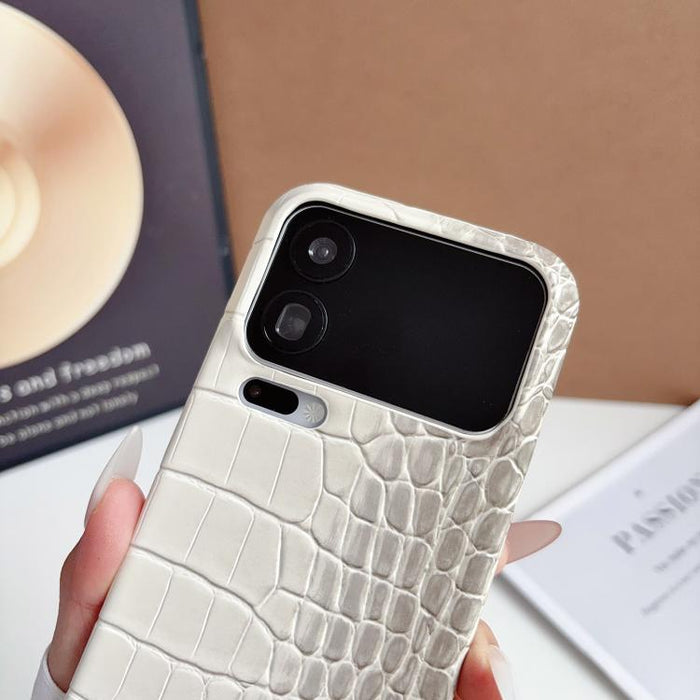 Funda para teléfono híbrida de PC y PU con textura de cocodrilo degradada, For Xiaomi 17 Pro Max, For Xiaomi 17 Pro