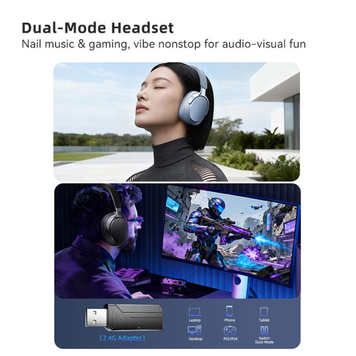 Auriculares Bluetooth supraaurales con cancelación de ruido EL-GT5