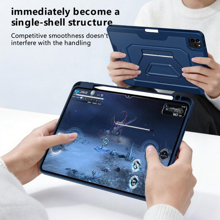 Funda plegable triple de piel vegana con soporte pivotante y ranura para lápiz., For iPad Air 11 2026 / 2025 / 2024, For iPad 2025 / 2022