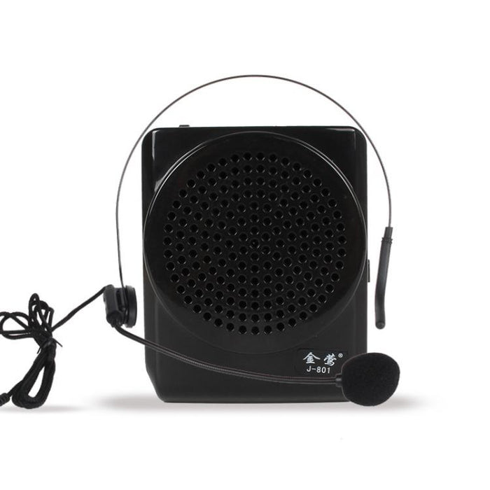 Amplificador de voz portátil para enseñanza con micrófono colgante de cintura J-801