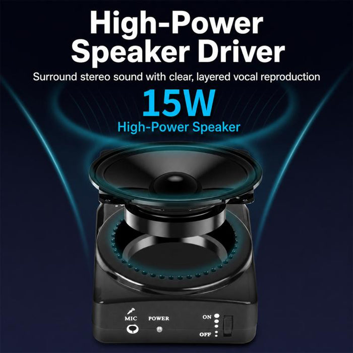 Amplificador de voz portátil para enseñanza con micrófono colgante de cintura J-801