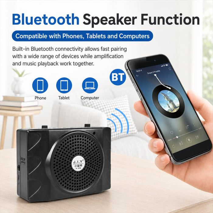 Amplificador de voz portátil Bluetooth KU-898 para enseñanza, US Plug, EU Plug, UK Plug