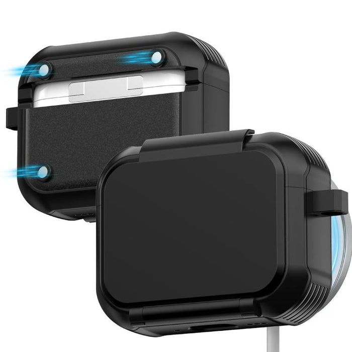 Soporte plegable, funda protectora antigolpes para auriculares con espejo, For AirPods Pro 3, For AirPods Pro 2