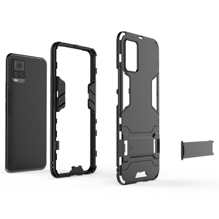 Funda protectora PC + TPU a prueba de golpes con soporte, For vivo V20, For Xiaomi MI 10T Pro