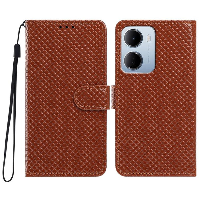 Funda para teléfono de piel vegana con hebilla espejada y cordón negro pequeño., For Redmi A7 Pro 171mm / Poco C85x 5G, For Redmi 15a 5G, For Redmi Note 15 5G 4G Poco M8 5G, For Redmi 15C 5G / 4G EU 173mm, For Redmi 15C 5G / 4G Global 171mm            ...