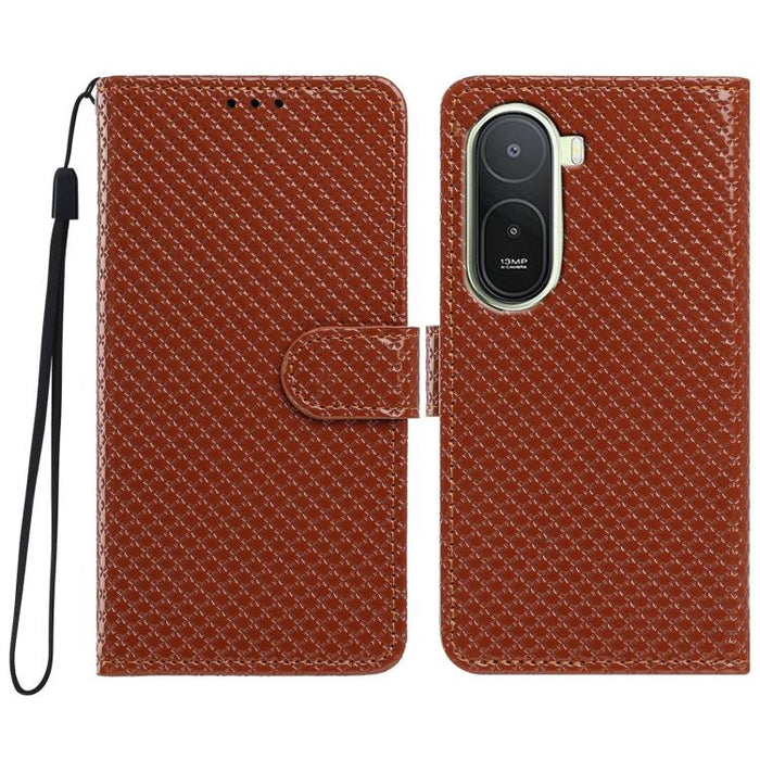 Funda para teléfono de piel vegana con hebilla espejada y cordón negro pequeño., For Redmi A7 Pro 171mm / Poco C85x 5G, For Redmi 15a 5G, For Redmi Note 15 5G 4G Poco M8 5G, For Redmi 15C 5G / 4G EU 173mm, For Redmi 15C 5G / 4G Global 171mm            ...