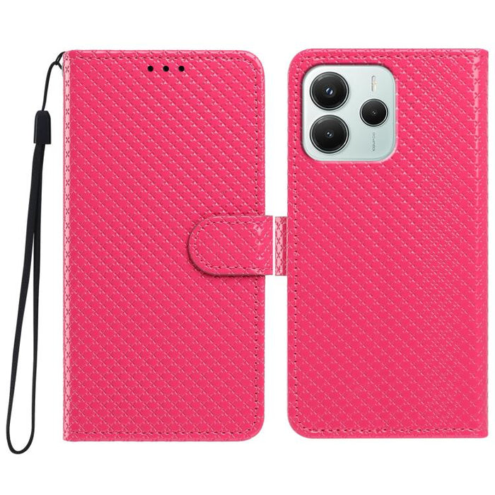 Funda para teléfono de piel vegana con hebilla espejada y cordón negro pequeño., For Redmi A7 Pro 171mm / Poco C85x 5G, For Redmi 15a 5G, For Redmi Note 15 5G 4G Poco M8 5G, For Redmi 15C 5G / 4G EU 173mm, For Redmi 15C 5G / 4G Global 171mm            ...
