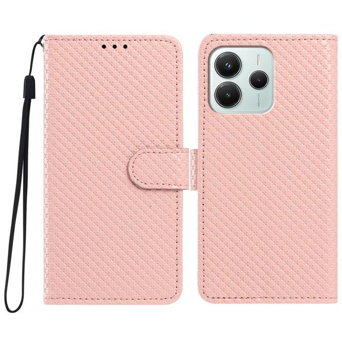 Funda para teléfono de piel vegana con hebilla espejada y cordón negro pequeño., For Redmi A7 Pro 171mm / Poco C85x 5G, For Redmi 15a 5G, For Redmi Note 15 5G 4G Poco M8 5G, For Redmi 15C 5G / 4G EU 173mm, For Redmi 15C 5G / 4G Global 171mm            ...