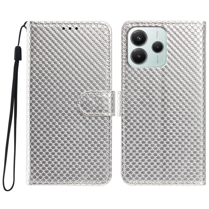 Funda para teléfono de piel vegana con hebilla espejada y cordón negro pequeño., For Redmi A7 Pro 171mm / Poco C85x 5G, For Redmi 15a 5G, For Redmi Note 15 5G 4G Poco M8 5G, For Redmi 15C 5G / 4G EU 173mm, For Redmi 15C 5G / 4G Global 171mm            ...