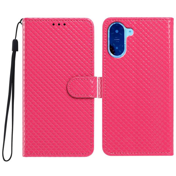 Funda para teléfono de piel vegana con hebilla espejada y cordón negro pequeño., For Redmi A7 Pro 171mm / Poco C85x 5G, For Redmi 15a 5G, For Redmi Note 15 5G 4G Poco M8 5G, For Redmi 15C 5G / 4G EU 173mm, For Redmi 15C 5G / 4G Global 171mm            ...