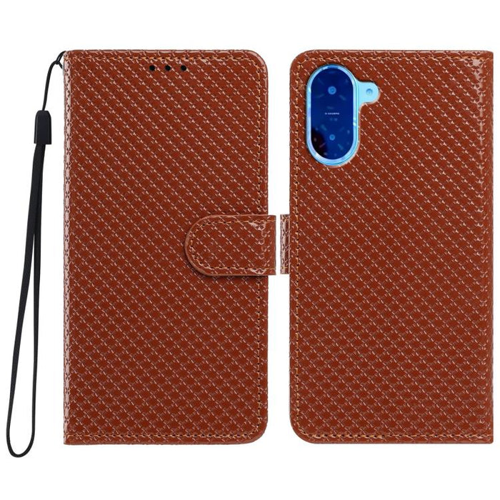 Funda para teléfono de piel vegana con hebilla espejada y cordón negro pequeño., For Redmi A7 Pro 171mm / Poco C85x 5G, For Redmi 15a 5G, For Redmi Note 15 5G 4G Poco M8 5G, For Redmi 15C 5G / 4G EU 173mm, For Redmi 15C 5G / 4G Global 171mm            ...