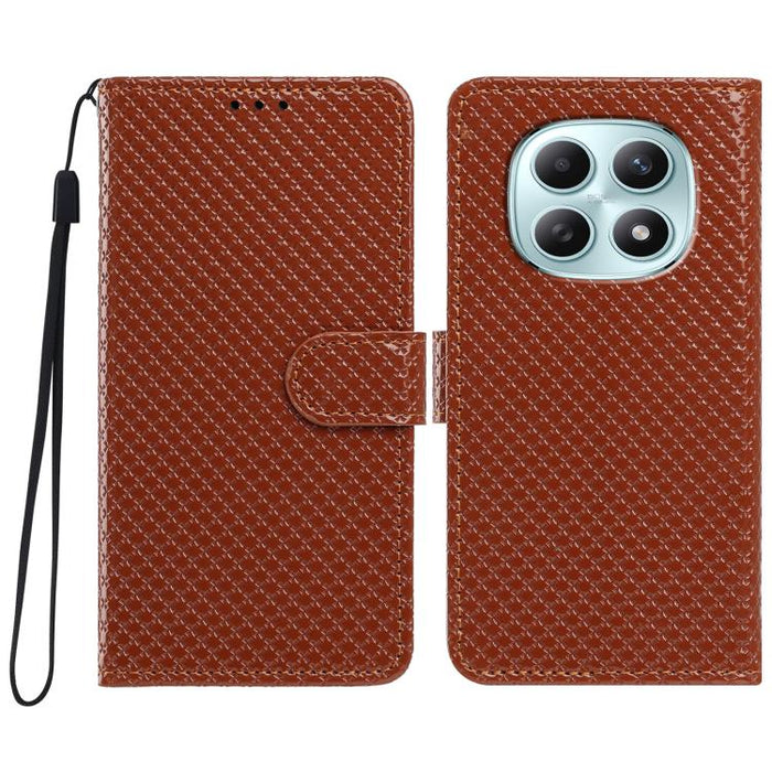 Funda para teléfono de piel vegana con hebilla espejada y cordón negro pequeño., For Redmi A7 Pro 171mm / Poco C85x 5G, For Redmi 15a 5G, For Redmi Note 15 5G 4G Poco M8 5G, For Redmi 15C 5G / 4G EU 173mm, For Redmi 15C 5G / 4G Global 171mm            ...