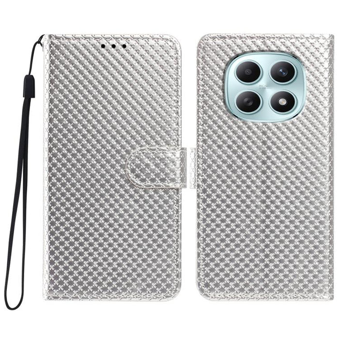 Funda para teléfono de piel vegana con hebilla espejada y cordón negro pequeño., For Redmi A7 Pro 171mm / Poco C85x 5G, For Redmi 15a 5G, For Redmi Note 15 5G 4G Poco M8 5G, For Redmi 15C 5G / 4G EU 173mm, For Redmi 15C 5G / 4G Global 171mm            ...
