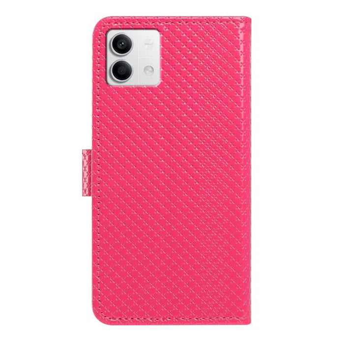 Funda para teléfono de piel vegana con hebilla espejada y cordón negro pequeño., For Redmi Note 13 5G, For Redmi Note 13 Pro+, For Redmi Note 13 Pro 5G