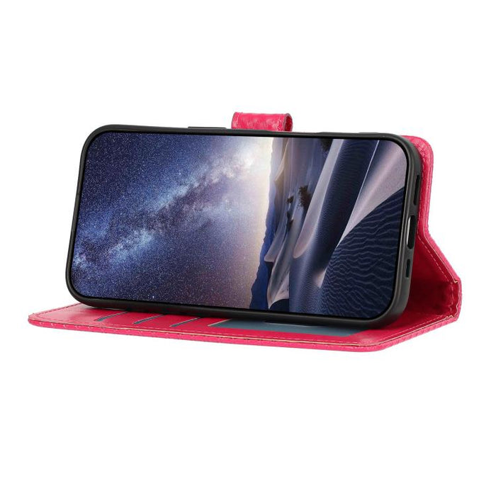 Funda para teléfono de piel vegana con hebilla espejada y cordón negro pequeño., For Redmi Note 13 5G, For Redmi Note 13 Pro+, For Redmi Note 13 Pro 5G
