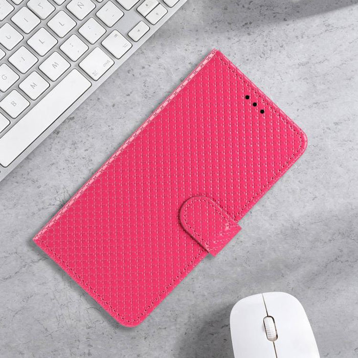 Funda para teléfono de piel vegana con hebilla espejada y cordón negro pequeño., For Redmi Note 13 5G, For Redmi Note 13 Pro+, For Redmi Note 13 Pro 5G