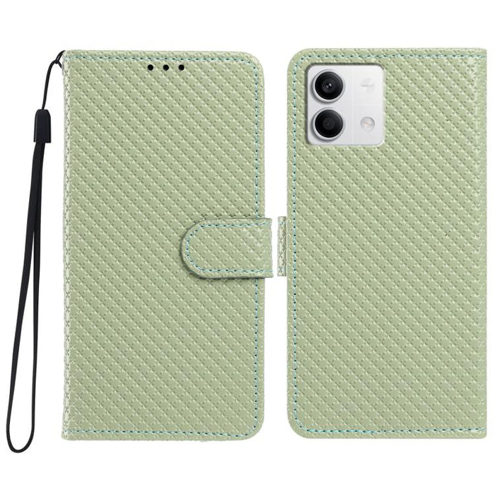 Funda para teléfono de piel vegana con hebilla espejada y cordón negro pequeño., For Redmi Note 13 5G, For Redmi Note 13 Pro+, For Redmi Note 13 Pro 5G