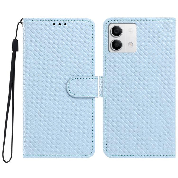 Funda para teléfono de piel vegana con hebilla espejada y cordón negro pequeño., For Redmi Note 13 5G, For Redmi Note 13 Pro+, For Redmi Note 13 Pro 5G