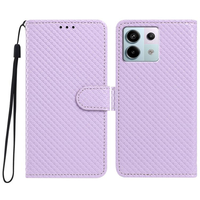 Funda para teléfono de piel vegana con hebilla espejada y cordón negro pequeño., For Redmi Note 13 5G, For Redmi Note 13 Pro+, For Redmi Note 13 Pro 5G