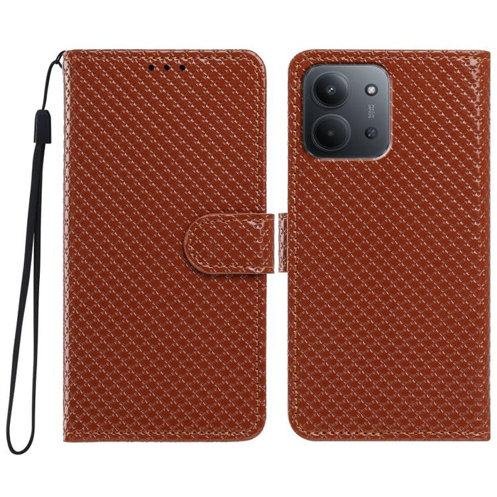 Funda para teléfono de piel vegana con hebilla espejada y cordón negro pequeño., For Redmi A7 Pro 171mm / Poco C85x 5G, For Redmi 15a 5G, For Redmi Note 15 5G 4G Poco M8 5G, For Redmi 15C 5G / 4G EU 173mm, For Redmi 15C 5G / 4G Global 171mm            ...