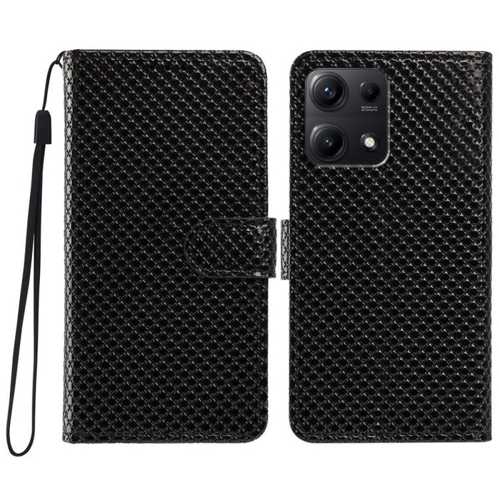 Funda para teléfono de piel vegana con hebilla espejada y cordón negro pequeño., For Redmi A7 Pro 171mm / Poco C85x 5G, For Redmi 15a 5G, For Redmi Note 15 5G 4G Poco M8 5G, For Redmi 15C 5G / 4G EU 173mm, For Redmi 15C 5G / 4G Global 171mm            ...