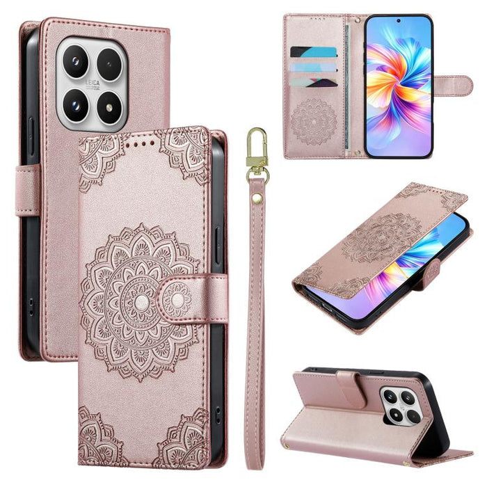 Funda para teléfono de piel vegana con cierre magnético y estampado de tótem, con correa., For Xiaomi 17 Max, For Xiaomi 17T Pro 5G, For Xiaomi 17T 5G, For Xiaomi Poco X8 Pro Max / Redmi Turbo 5 Max, For Xiaomi Poco X8 Pro 5G / Redmi Turbo 5 5G        ...