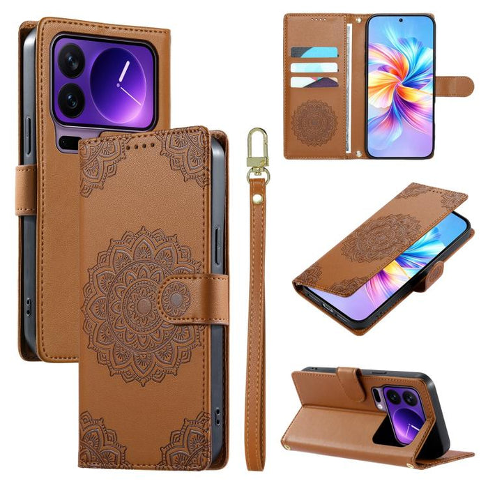 Funda para teléfono de piel vegana con cierre magnético y estampado de tótem, con correa., For Xiaomi 17 Max, For Xiaomi 17T Pro 5G, For Xiaomi 17T 5G, For Xiaomi Poco X8 Pro Max / Redmi Turbo 5 Max, For Xiaomi Poco X8 Pro 5G / Redmi Turbo 5 5G        ...