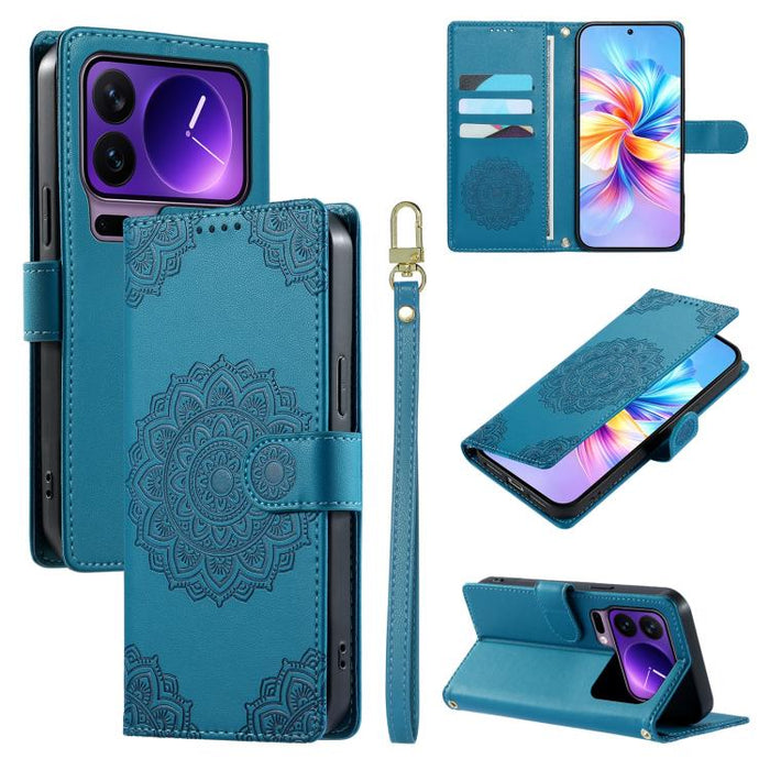 Funda para teléfono de piel vegana con cierre magnético y estampado de tótem, con correa., For Xiaomi 17 Max, For Xiaomi 17T Pro 5G, For Xiaomi 17T 5G, For Xiaomi Poco X8 Pro Max / Redmi Turbo 5 Max, For Xiaomi Poco X8 Pro 5G / Redmi Turbo 5 5G        ...