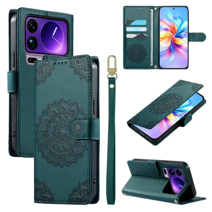 Funda para teléfono de piel vegana con cierre magnético y estampado de tótem, con correa., For Xiaomi 17 Max, For Xiaomi 17T Pro 5G, For Xiaomi 17T 5G, For Xiaomi Poco X8 Pro Max / Redmi Turbo 5 Max, For Xiaomi Poco X8 Pro 5G / Redmi Turbo 5 5G        ...