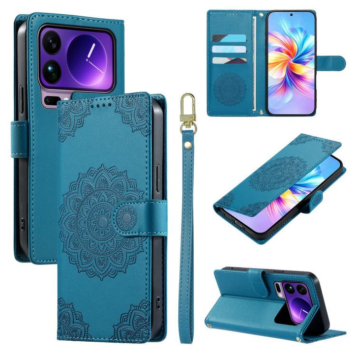 Funda para teléfono de piel vegana con cierre magnético y estampado de tótem, con correa., For Xiaomi 17 Max, For Xiaomi 17T Pro 5G, For Xiaomi 17T 5G, For Xiaomi Poco X8 Pro Max / Redmi Turbo 5 Max, For Xiaomi Poco X8 Pro 5G / Redmi Turbo 5 5G        ...