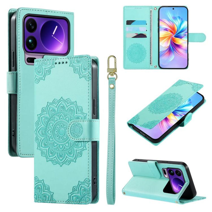 Funda para teléfono de piel vegana con cierre magnético y estampado de tótem, con correa., For Xiaomi 17 Max, For Xiaomi 17T Pro 5G, For Xiaomi 17T 5G, For Xiaomi Poco X8 Pro Max / Redmi Turbo 5 Max, For Xiaomi Poco X8 Pro 5G / Redmi Turbo 5 5G        ...