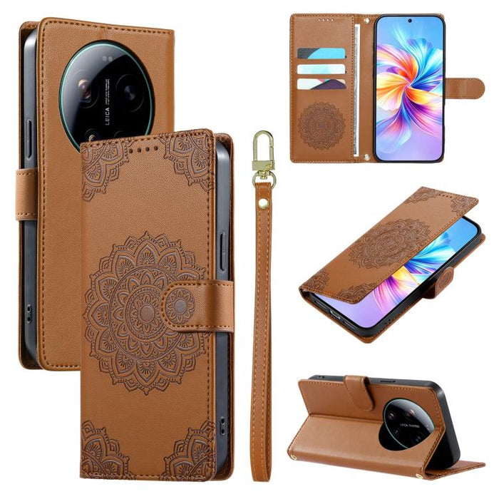 Funda para teléfono de piel vegana con cierre magnético y estampado de tótem, con correa., For Xiaomi 17 Max, For Xiaomi 17T Pro 5G, For Xiaomi 17T 5G, For Xiaomi Poco X8 Pro Max / Redmi Turbo 5 Max, For Xiaomi Poco X8 Pro 5G / Redmi Turbo 5 5G        ...