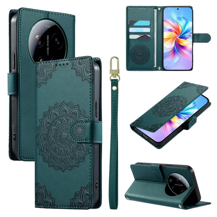 Funda para teléfono de piel vegana con cierre magnético y estampado de tótem, con correa., For Xiaomi 17 Max, For Xiaomi 17T Pro 5G, For Xiaomi 17T 5G, For Xiaomi Poco X8 Pro Max / Redmi Turbo 5 Max, For Xiaomi Poco X8 Pro 5G / Redmi Turbo 5 5G        ...