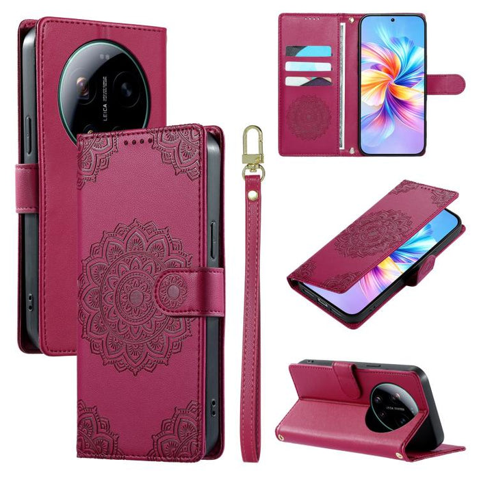 Funda para teléfono de piel vegana con cierre magnético y estampado de tótem, con correa., For Xiaomi 17 Max, For Xiaomi 17T Pro 5G, For Xiaomi 17T 5G, For Xiaomi Poco X8 Pro Max / Redmi Turbo 5 Max, For Xiaomi Poco X8 Pro 5G / Redmi Turbo 5 5G        ...