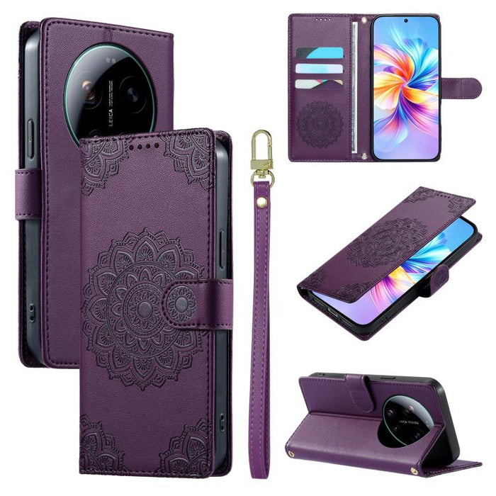 Funda para teléfono de piel vegana con cierre magnético y estampado de tótem, con correa., For Xiaomi 17 Max, For Xiaomi 17T Pro 5G, For Xiaomi 17T 5G, For Xiaomi Poco X8 Pro Max / Redmi Turbo 5 Max, For Xiaomi Poco X8 Pro 5G / Redmi Turbo 5 5G        ...