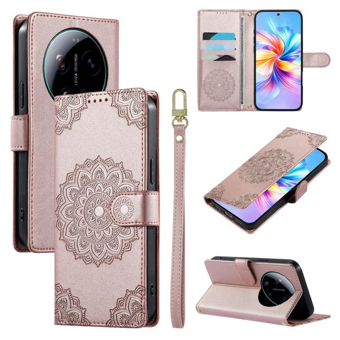 Funda para teléfono de piel vegana con cierre magnético y estampado de tótem, con correa., For Xiaomi 17 Max, For Xiaomi 17T Pro 5G, For Xiaomi 17T 5G, For Xiaomi Poco X8 Pro Max / Redmi Turbo 5 Max, For Xiaomi Poco X8 Pro 5G / Redmi Turbo 5 5G        ...