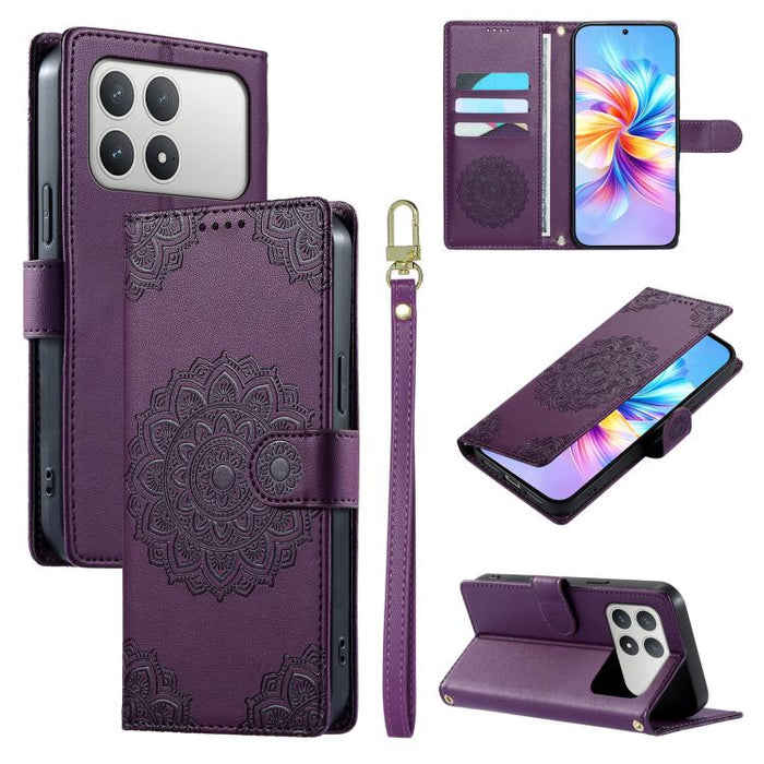 Funda para teléfono de piel vegana con cierre magnético y estampado de tótem, con correa., For Xiaomi 17 Max, For Xiaomi 17T Pro 5G, For Xiaomi 17T 5G, For Xiaomi Poco X8 Pro Max / Redmi Turbo 5 Max, For Xiaomi Poco X8 Pro 5G / Redmi Turbo 5 5G        ...