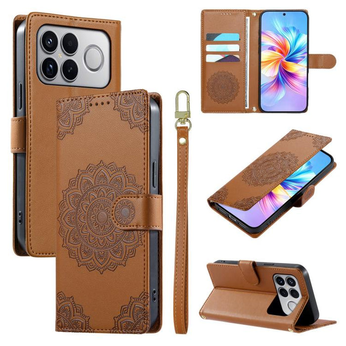 Funda para teléfono de piel vegana con cierre magnético y estampado de tótem, con correa., For Xiaomi 17 Max, For Xiaomi 17T Pro 5G, For Xiaomi 17T 5G, For Xiaomi Poco X8 Pro Max / Redmi Turbo 5 Max, For Xiaomi Poco X8 Pro 5G / Redmi Turbo 5 5G        ...