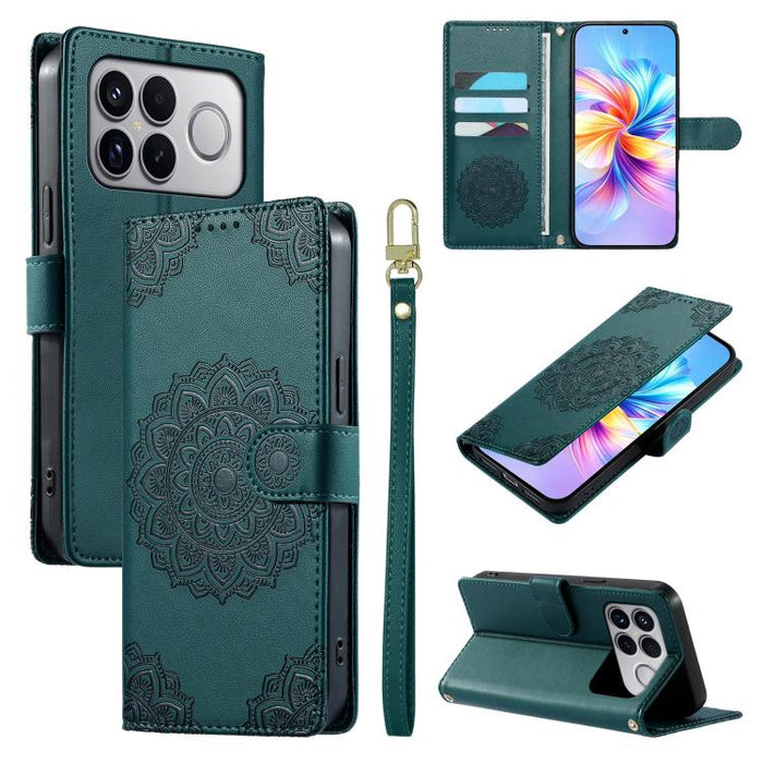 Funda para teléfono de piel vegana con cierre magnético y estampado de tótem, con correa., For Xiaomi 17 Max, For Xiaomi 17T Pro 5G, For Xiaomi 17T 5G, For Xiaomi Poco X8 Pro Max / Redmi Turbo 5 Max, For Xiaomi Poco X8 Pro 5G / Redmi Turbo 5 5G        ...