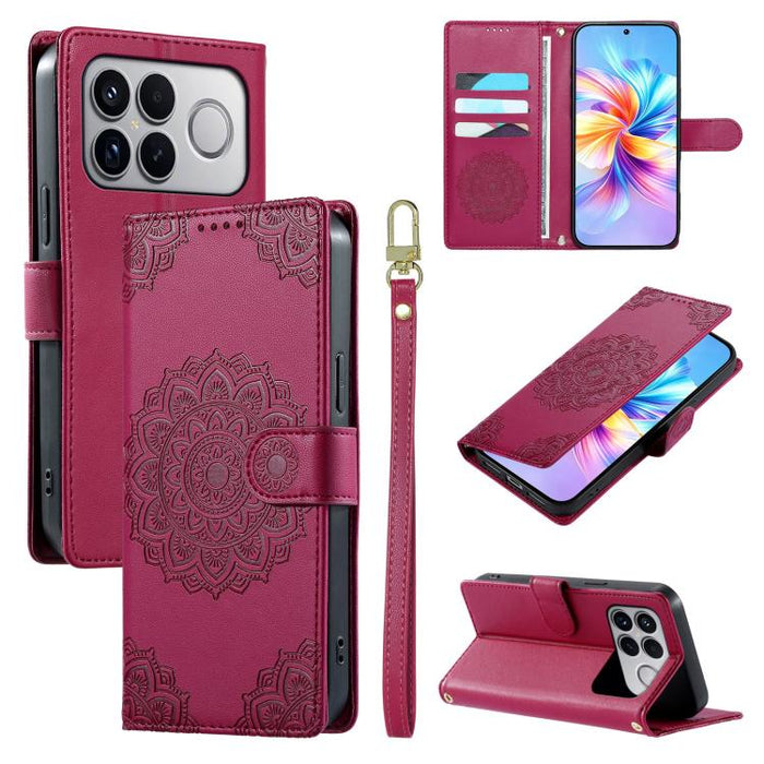Funda para teléfono de piel vegana con cierre magnético y estampado de tótem, con correa., For Xiaomi 17 Max, For Xiaomi 17T Pro 5G, For Xiaomi 17T 5G, For Xiaomi Poco X8 Pro Max / Redmi Turbo 5 Max, For Xiaomi Poco X8 Pro 5G / Redmi Turbo 5 5G        ...