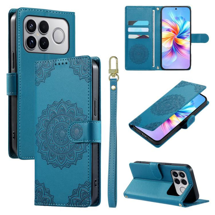 Funda para teléfono de piel vegana con cierre magnético y estampado de tótem, con correa., For Xiaomi 17 Max, For Xiaomi 17T Pro 5G, For Xiaomi 17T 5G, For Xiaomi Poco X8 Pro Max / Redmi Turbo 5 Max, For Xiaomi Poco X8 Pro 5G / Redmi Turbo 5 5G        ...