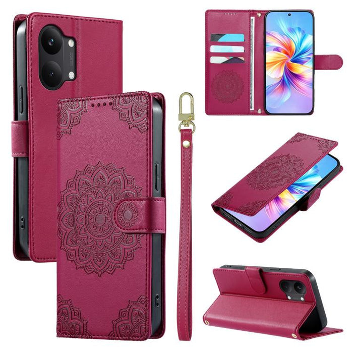 Funda para teléfono de piel vegana con cierre magnético y estampado de tótem, con correa., For Xiaomi 17 Max, For Xiaomi 17T Pro 5G, For Xiaomi 17T 5G, For Xiaomi Poco X8 Pro Max / Redmi Turbo 5 Max, For Xiaomi Poco X8 Pro 5G / Redmi Turbo 5 5G        ...