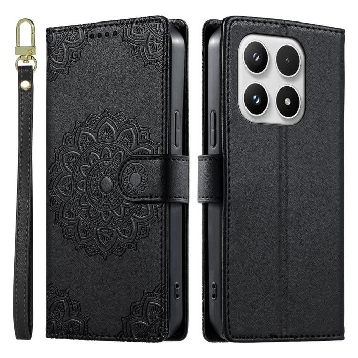Funda para teléfono de piel vegana con cierre magnético y estampado de tótem, con correa., For Xiaomi 17 Max, For Xiaomi 17T Pro 5G, For Xiaomi 17T 5G, For Xiaomi Poco X8 Pro Max / Redmi Turbo 5 Max, For Xiaomi Poco X8 Pro 5G / Redmi Turbo 5 5G        ...