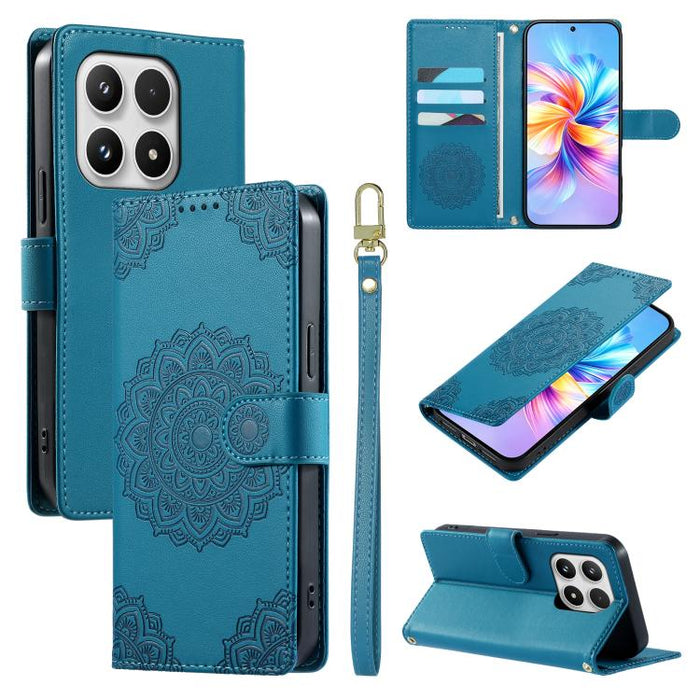 Funda para teléfono de piel vegana con cierre magnético y estampado de tótem, con correa., For Xiaomi 17 Max, For Xiaomi 17T Pro 5G, For Xiaomi 17T 5G, For Xiaomi Poco X8 Pro Max / Redmi Turbo 5 Max, For Xiaomi Poco X8 Pro 5G / Redmi Turbo 5 5G        ...