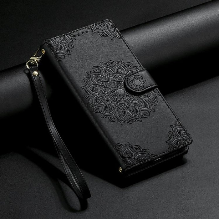 Funda para teléfono de piel vegana con cierre magnético y estampado de tótem, con correa., For Redmi A7 Pro 171mm / Poco C85x 5G, For Redmi 15a 5G, For Redmi Note 15 Pro+ 5G 163.3mm / Poco M8 Pro 5G, For Redmi Note 15 4G / 5G Global 164mm / Poco M8 5G ...