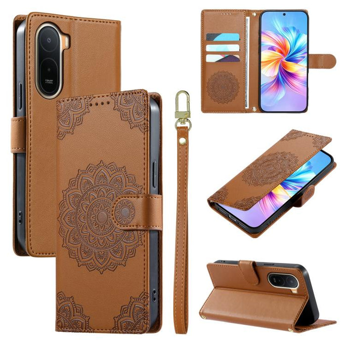 Funda para teléfono de piel vegana con cierre magnético y estampado de tótem, con correa., For Redmi A7 Pro 171mm / Poco C85x 5G, For Redmi 15a 5G, For Redmi Note 15 Pro+ 5G 163.3mm / Poco M8 Pro 5G, For Redmi Note 15 4G / 5G Global 164mm / Poco M8 5G ...