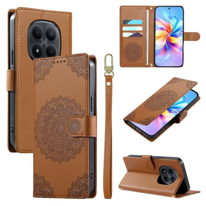 Funda para teléfono de piel vegana con cierre magnético y estampado de tótem, con correa., For Redmi A7 Pro 171mm / Poco C85x 5G, For Redmi 15a 5G, For Redmi Note 15 Pro+ 5G 163.3mm / Poco M8 Pro 5G, For Redmi Note 15 4G / 5G Global 164mm / Poco M8 5G ...