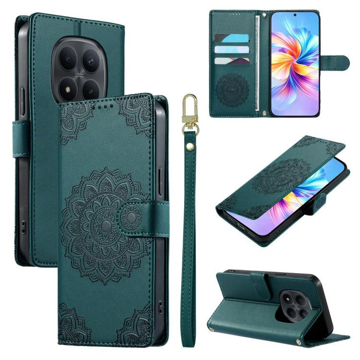 Funda para teléfono de piel vegana con cierre magnético y estampado de tótem, con correa., For Redmi A7 Pro 171mm / Poco C85x 5G, For Redmi 15a 5G, For Redmi Note 15 Pro+ 5G 163.3mm / Poco M8 Pro 5G, For Redmi Note 15 4G / 5G Global 164mm / Poco M8 5G ...