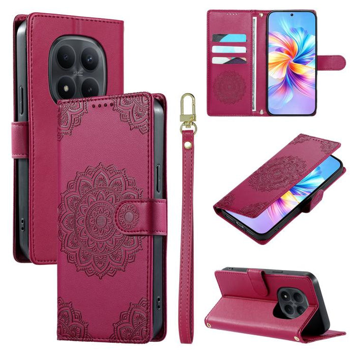 Funda para teléfono de piel vegana con cierre magnético y estampado de tótem, con correa., For Redmi A7 Pro 171mm / Poco C85x 5G, For Redmi 15a 5G, For Redmi Note 15 Pro+ 5G 163.3mm / Poco M8 Pro 5G, For Redmi Note 15 4G / 5G Global 164mm / Poco M8 5G ...