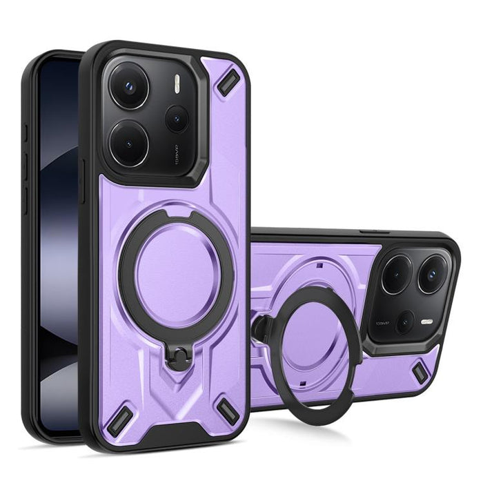Funda magnética para teléfono con soporte giratorio Dijia, For Redmi 15C 5G / 4G Global 171mm, For Redmi A5 4G Global 171.7mm, For Redmi Note 14 4G 164.84mm, For Redmi Note 14 Pro 4G, For Redmi Note 14 4G 163.25mm, For Redmi 14C 4G/14R 5G/Poco C75 4G  ...